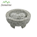 Cheap 3 leg footed marble and granite mortar and pestle